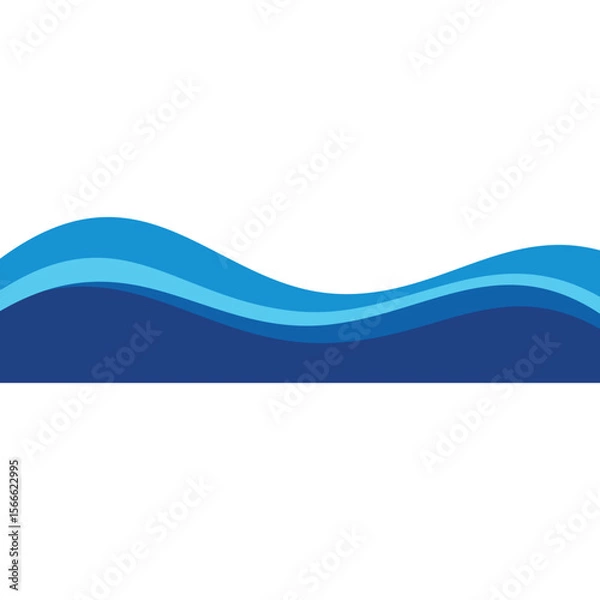 Fototapeta Wave Border Element