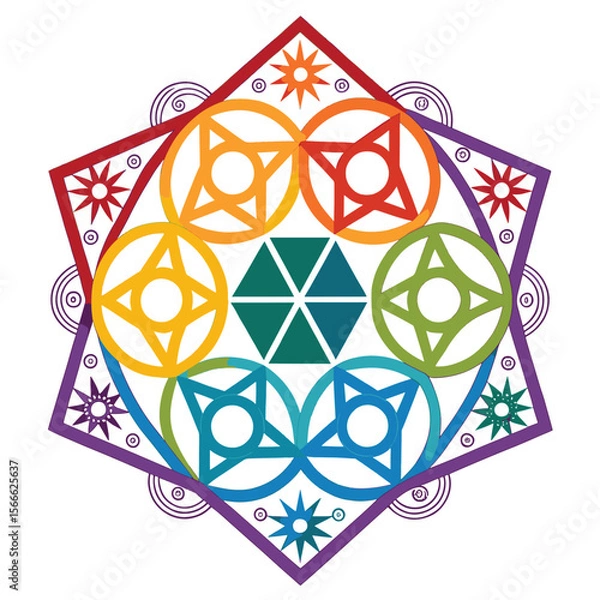 Fototapeta colorful vector Artwork