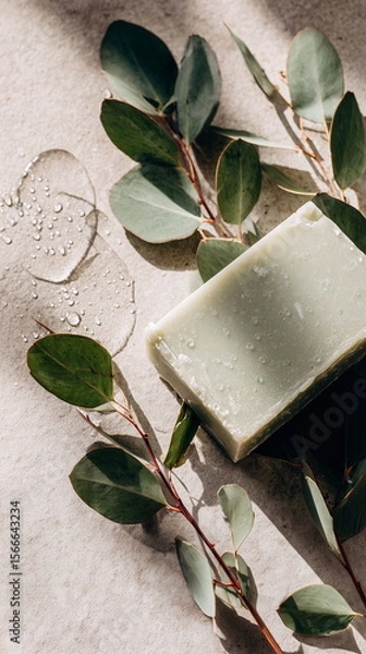 Obraz Natural soap with eucalyptus 