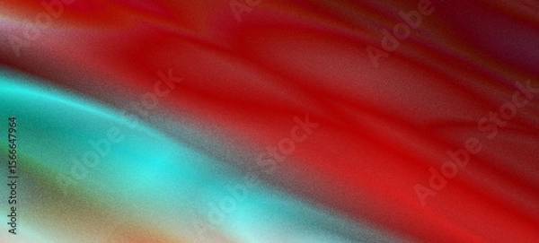 Fototapeta Abstract Red and Teal Gradient Background:  Textured, Swirling, Energetic Design