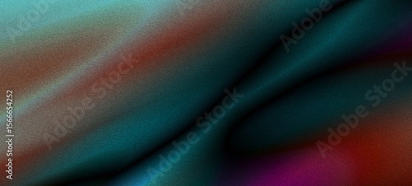 Fototapeta Abstract Teal and Burgundy Gradient Fabric Texture Background