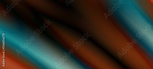 Fototapeta Abstract Teal and Copper Gradient Texture Background:  Modern Digital Design