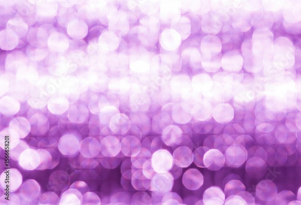 Obraz Abstract blurred purple bokeh background, festive season concept background, purple bokeh pattern background