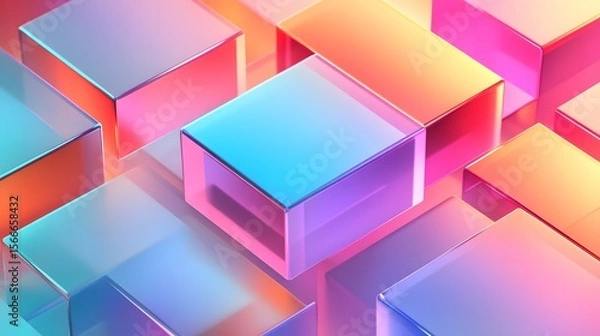 Fototapeta rainbow holographic abstract background