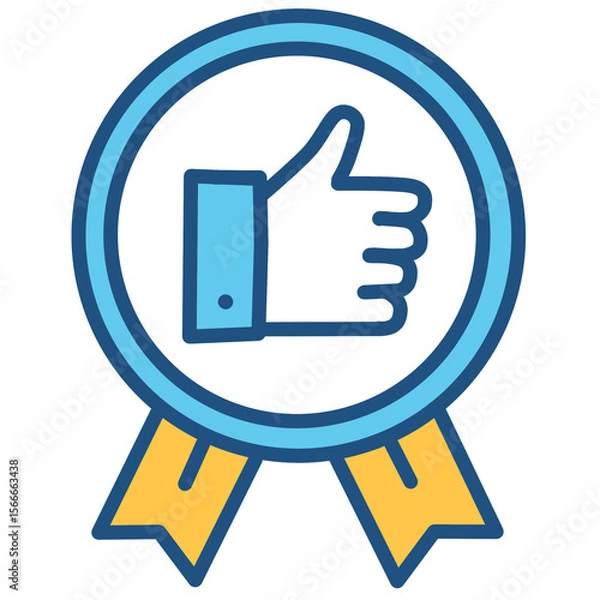 Obraz thumb up icon vector