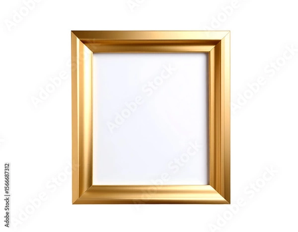 Fototapeta A luxurious golden photo frame provides a perfect border for any artistic creation.