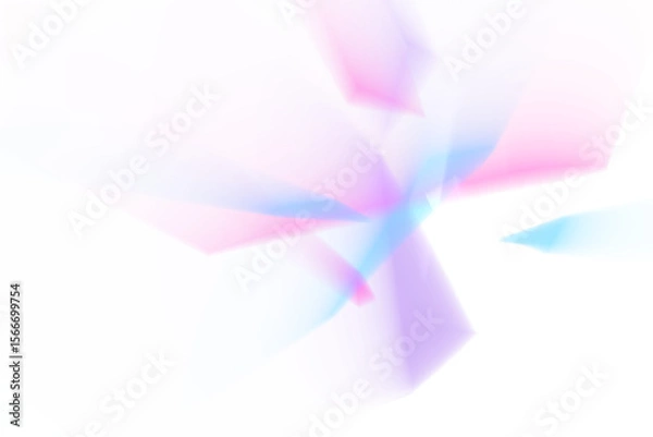 Fototapeta Blurred blue and pink overlay effect, contrast rays effect and lens flare reflection on transparent background with sparkling stars.