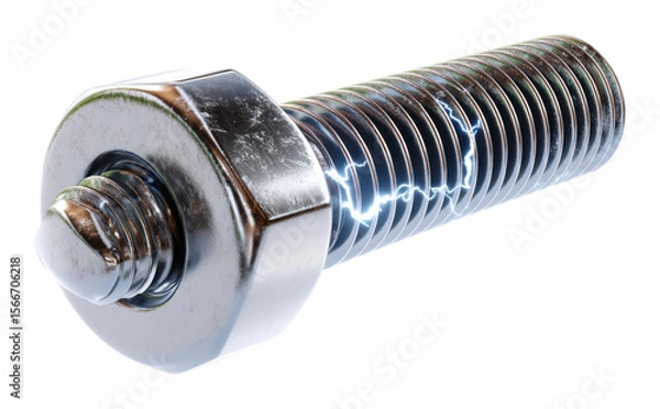Fototapeta Dynamic bolt installation action workshop equipment industrial scene