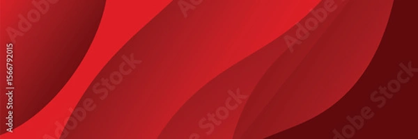 Fototapeta Vector green line background curve element with white space for text and message design, overlapping layers, vector