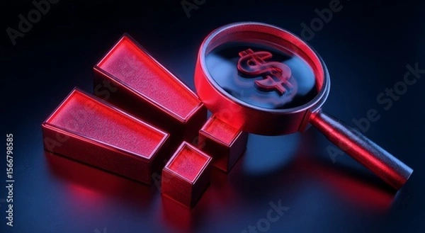 Obraz Financial Fraud Alert Investigating Suspicious Transactions