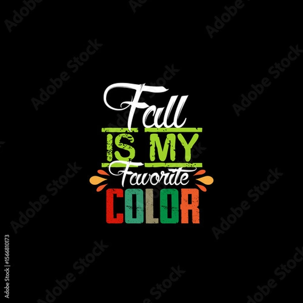 Fototapeta Autumn sale round banner. fall ad circle shape with liquid form at the center and text offer a sign—red, orange abstract leaves in simple flat paper cut style.
