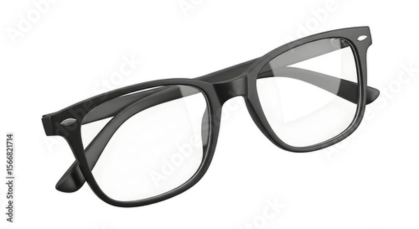 Fototapeta Black rectangular eyeglasses
