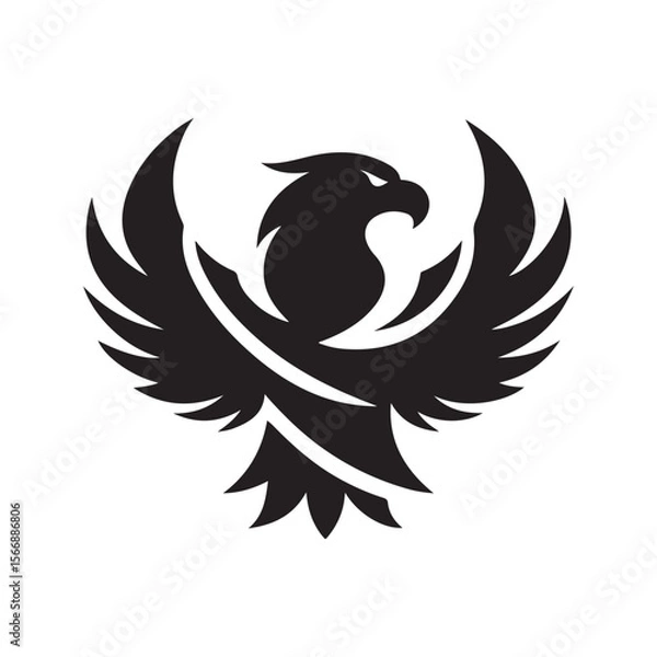 Obraz eagle vector silhouette clip art logo design illustration