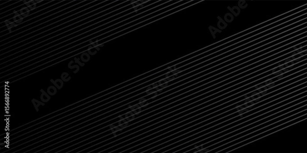 Fototapeta Slant line halftone gradation texture. Fading diagonal stripe gradient background. Black oblique pattern backdrop. Vanishing thin parallel line wallpaper for overlay