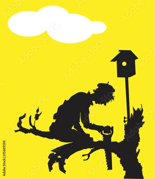 Obraz Persons on tree