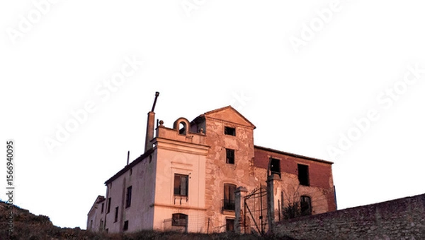 Fototapeta Haunted house at dawn.