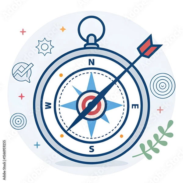 Obraz vector compass icon