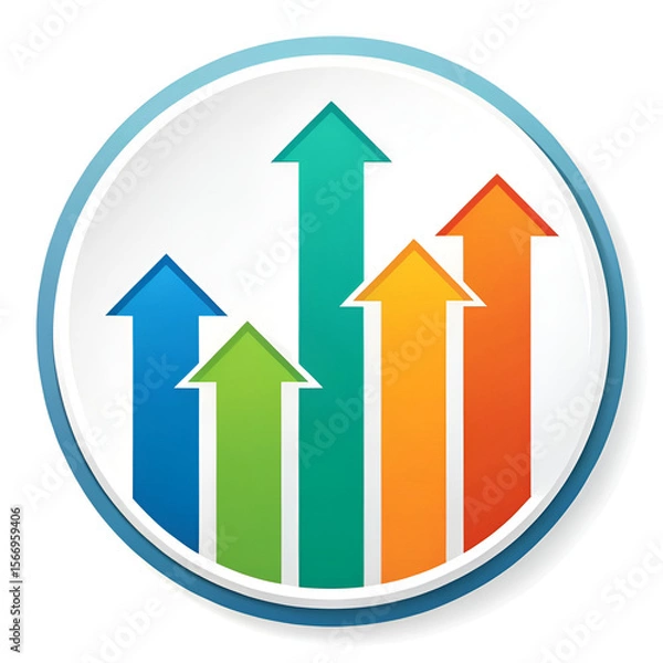 Obraz colorful arrows on white