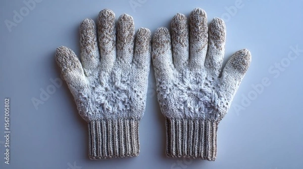 Obraz Warm knitted mittens