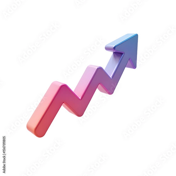 Obraz Modern Up Arrow Symbolizing Business Surge