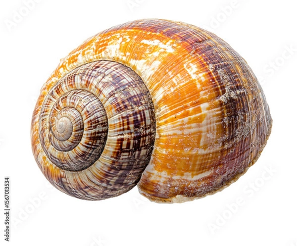 Fototapeta Shell discovery seashore nature coastal environment isolated on transparent background