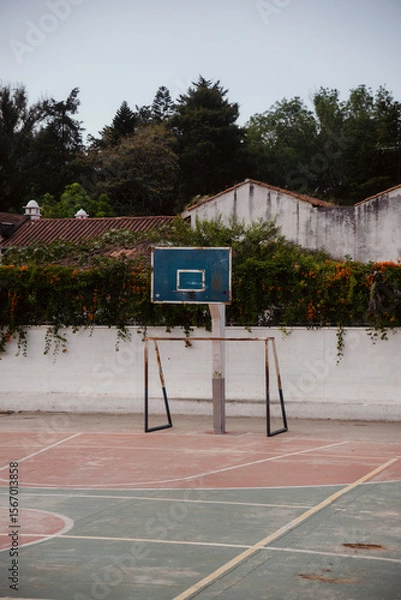 Obraz Cancha de basquet sola 