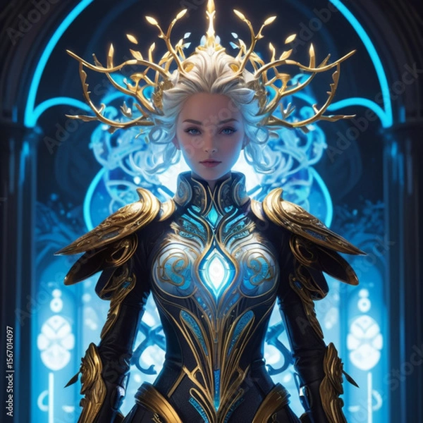 Fototapeta Robot on cross