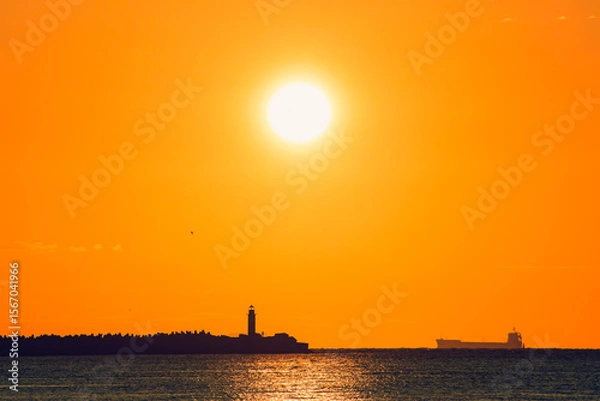 Obraz sunset over the sea
