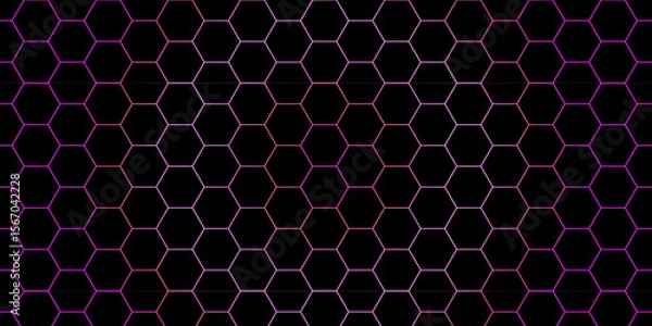 Fototapeta geometric hexagonal shapes for a tech metal mesh texture backdrop. Honeycomb-patterned vector illustration. geometric hexagonal grid for a sweet, yellow, and orange abstract background. hexagonal mesh