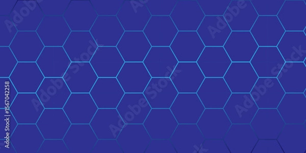 Fototapeta geometric hexagonal shapes for a tech metal mesh texture backdrop. Honeycomb-patterned vector illustration. geometric hexagonal grid for a sweet, yellow, and orange abstract background. hexagonal mesh