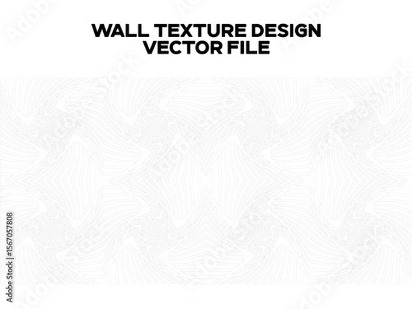 Obraz Wall Texture Design Template. Wall Outlined Design. Editable EPS file.