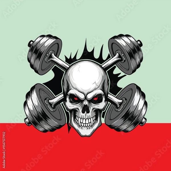 Obraz skull and crossbones