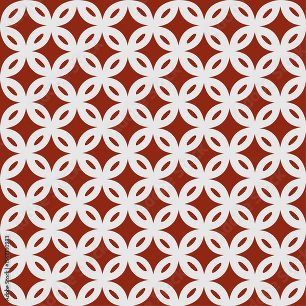 Obraz seamless geometric pattern forming typical Javanese batik pattern in various colors