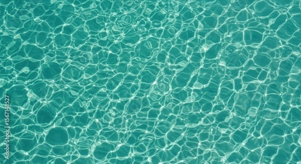 Obraz Summer Coolness - Sparkling Turquoise Water Background
