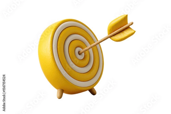 Obraz PNG Lemon-target perfect shot with arrow