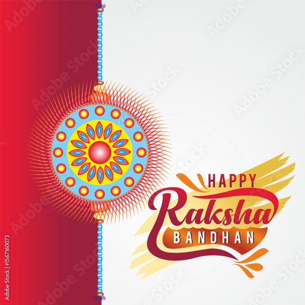 Fototapeta Festival Sale Raksha Bandhan Poster for Business Promotion – Vector