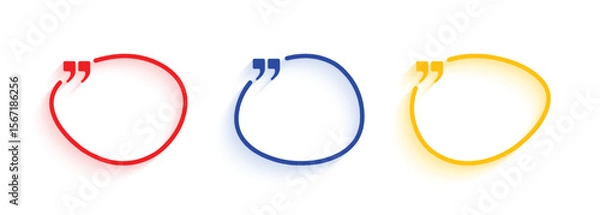 Fototapeta Vector Abstract Text Box For Quotes Text Talk
