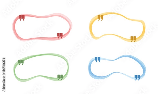 Fototapeta Vector Liquid Text Box For Quotes Text Talk Collection