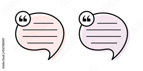 Fototapeta Vector Speech Bubble Frames Template Design