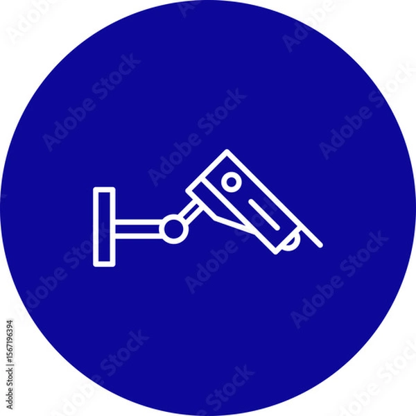 Fototapeta Cctv  Vector Line Pink Circle Icon Design