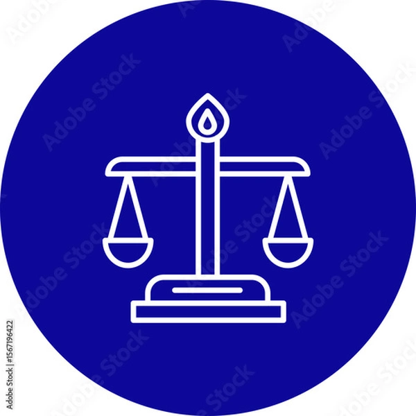 Fototapeta Ethics  Vector Line Pink Circle Icon Design