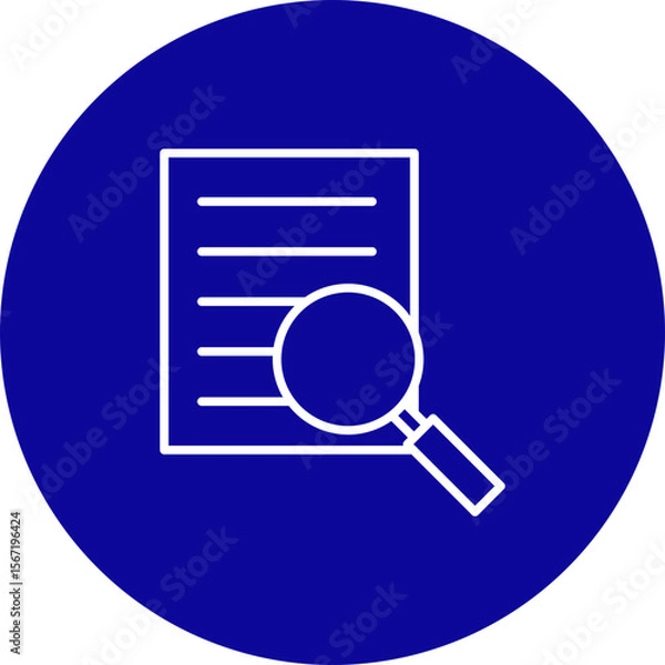 Fototapeta Evidence  Vector Line Pink Circle Icon Design