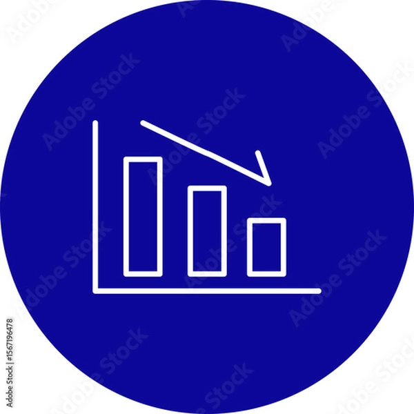 Fototapeta Loss  Vector Line Pink Circle Icon Design