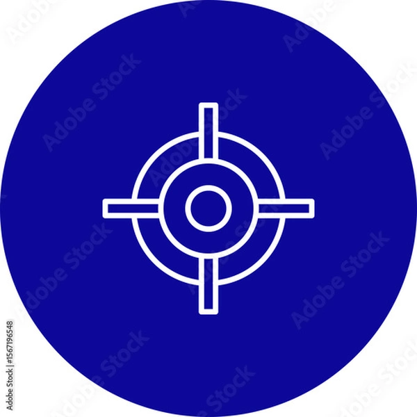 Fototapeta Target  Vector Line Pink Circle Icon Design