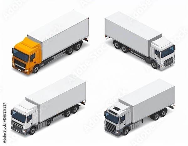 Fototapeta アイソメトリック　トラック