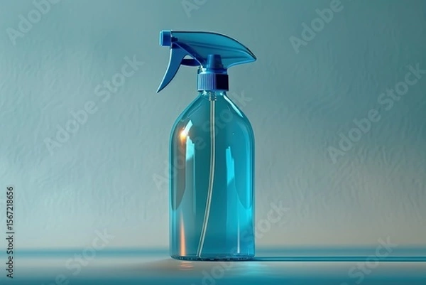 Obraz Ultra Quality Image of Front View of Disinfectant Bottle Concept