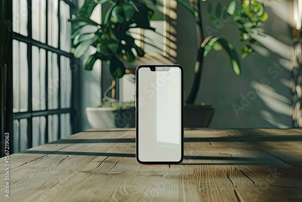 Obraz High Definition View of Communication Concept with Smartphone Mockup