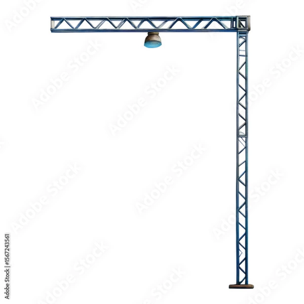 Obraz Isolated Transparent Stage Lighting Truss Design