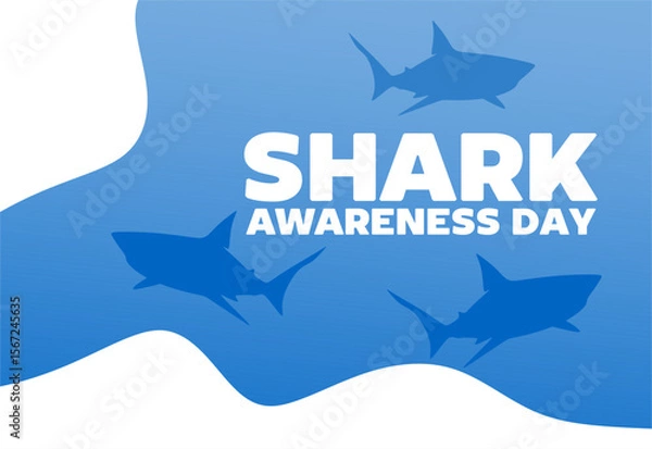 Fototapeta Shark Awareness Day to preserve the shark ecosystem