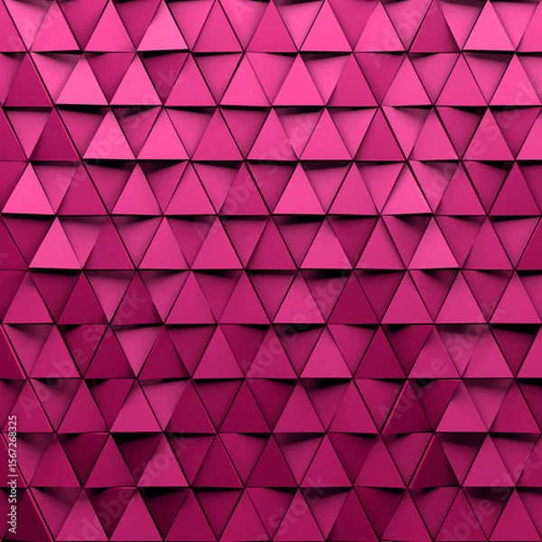 Obraz CGI 3d rendering triangular abstract wallpaper background	

